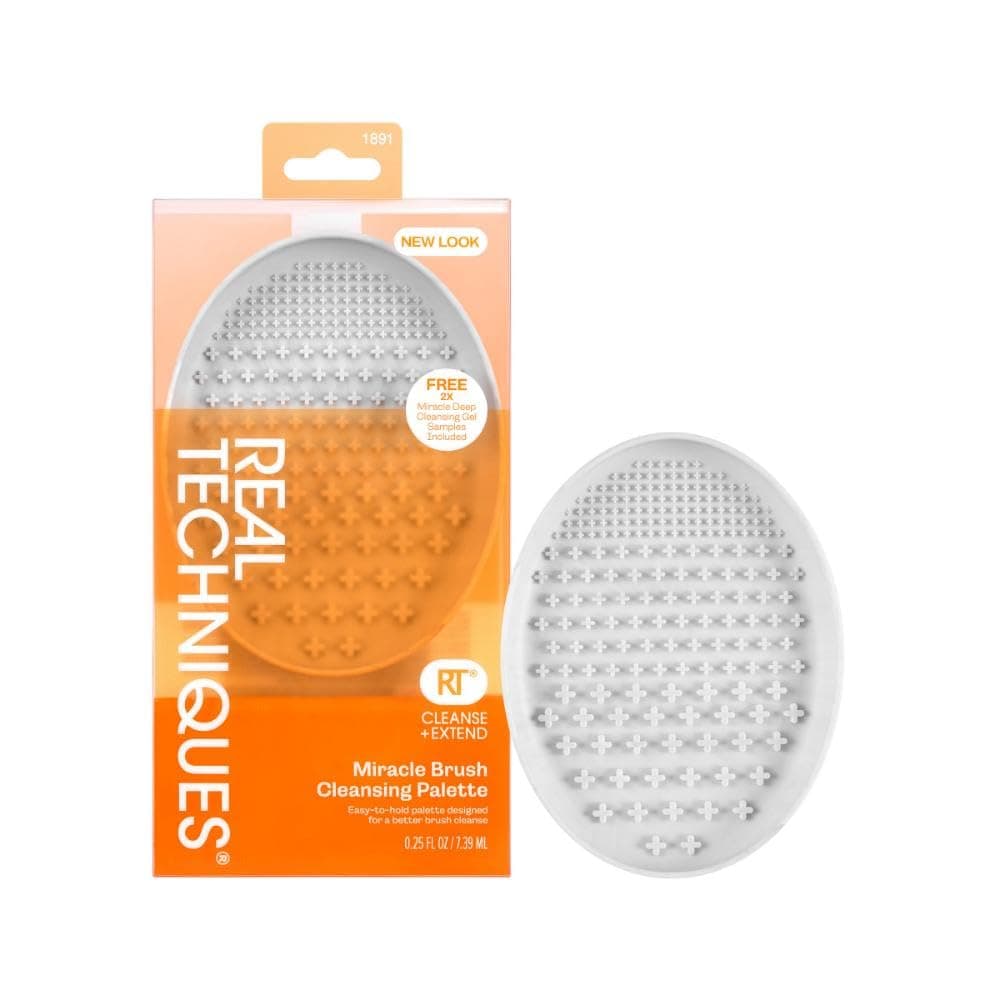 Real Techniques Makeup Brush Cleaner Palette, For fast and Easy Brush Cleaning With Makeup Brush Cleaner Gel