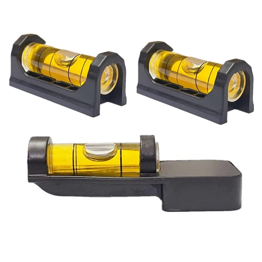 3x Magnetic Gunsmith Level Professional Engineering Level Kit Scope Mounting Leveling Tool Bubble Spirit Levels Measuring Instruments Layout Tools (Set-A)