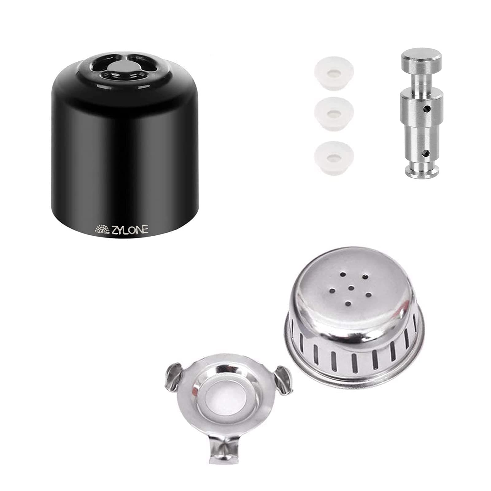 Steam Release Handle, Original Float Valve Replacement Parts with 3 Silicone Caps for Instant Pot Ultra 3, 6, 8 Qt,Instant Pot Duo/Duo Plus 3, 5, 6 Qt by ZYLONE