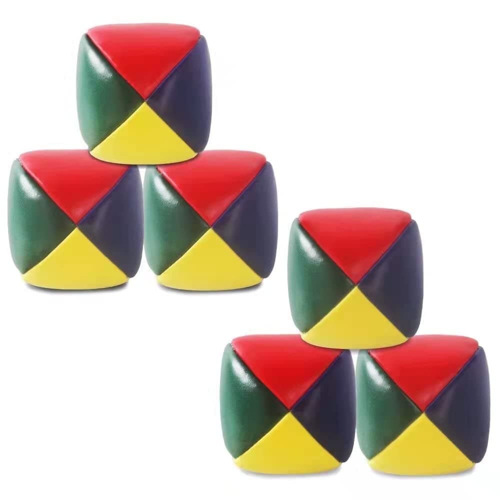6 Pack Soft Juggling Balls for Beginners Juggle Balls Bulk Set for Juggler, Kids and Adults