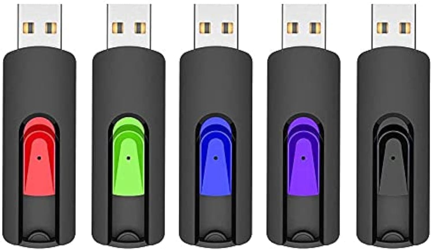 5 Pack 64GB USB Flash Drive, USB 2.0 Memory Stick Thumb Drives Jump Drive Pen Drive for PC Laptop Computer - 64G Multipack