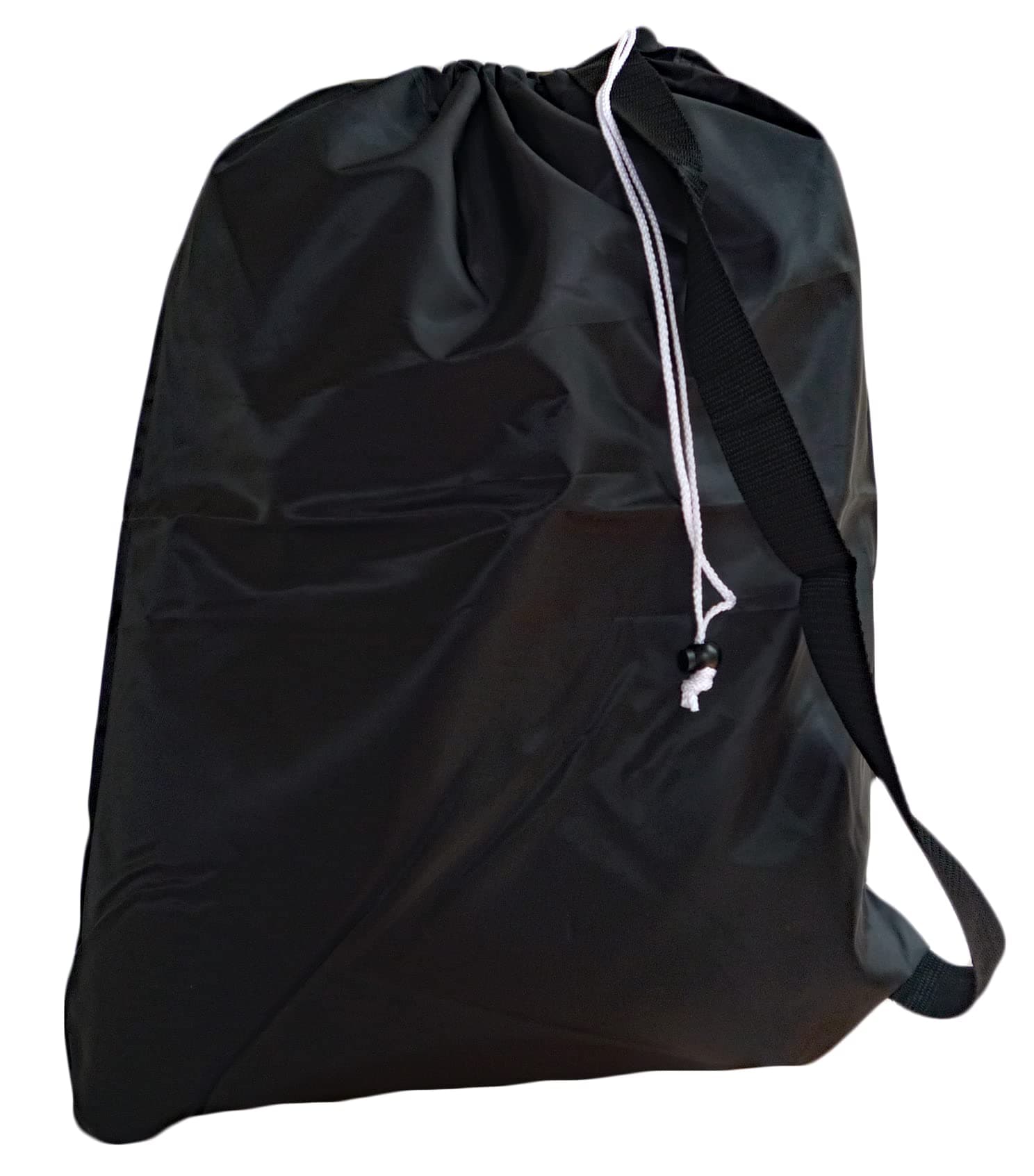 Black Laundry Bag with Strap, Drawstring, Large Size 30x40, Choose from 16 Colors