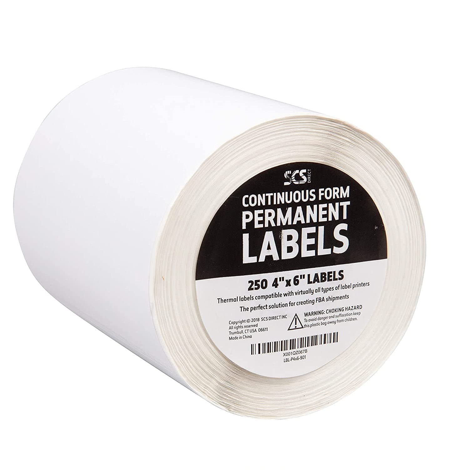 Thermal Label Printer Roll - 250 (4" X 6") Amazon FBA Shipping Labels