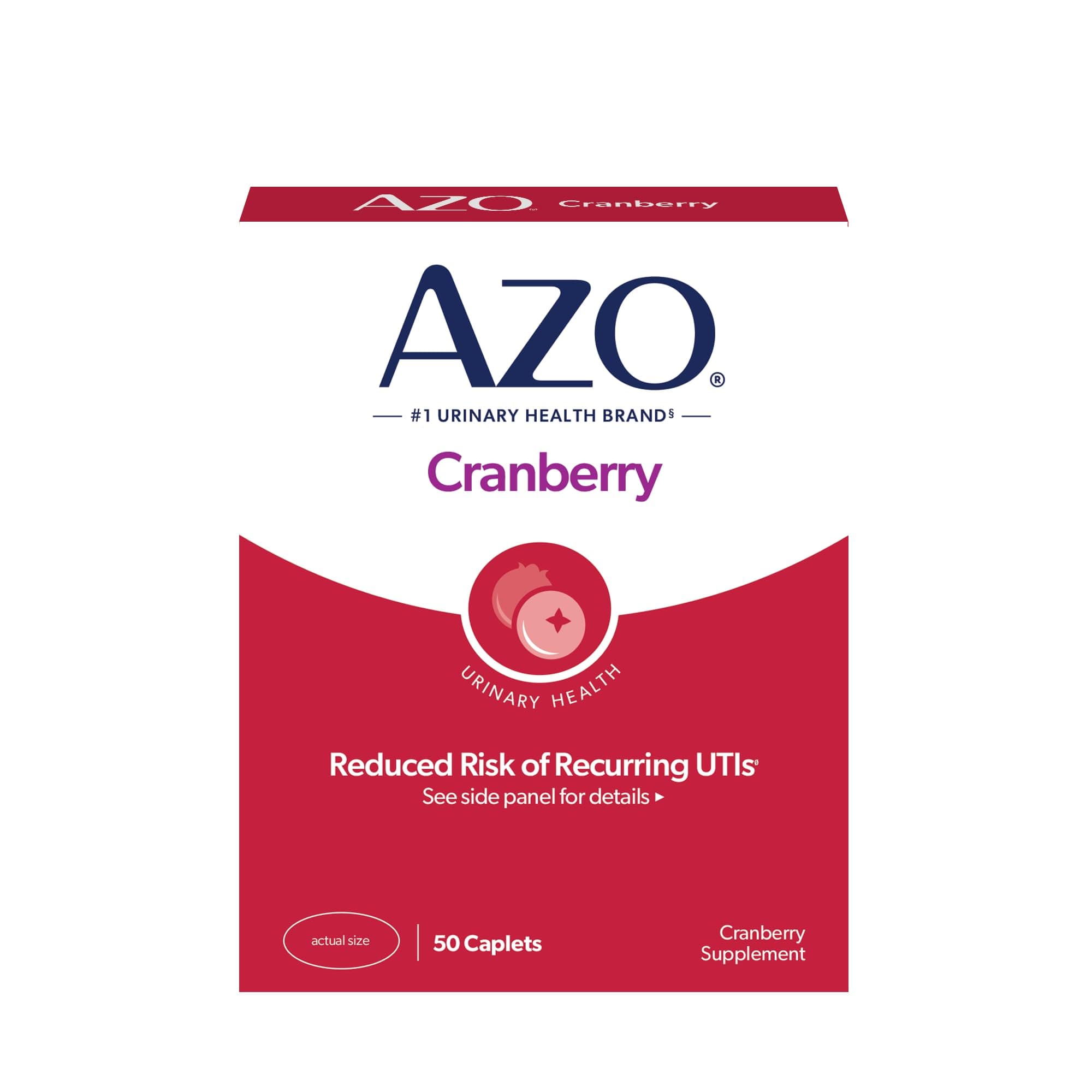 Cranberry Caps - 50 Caplets by Azo