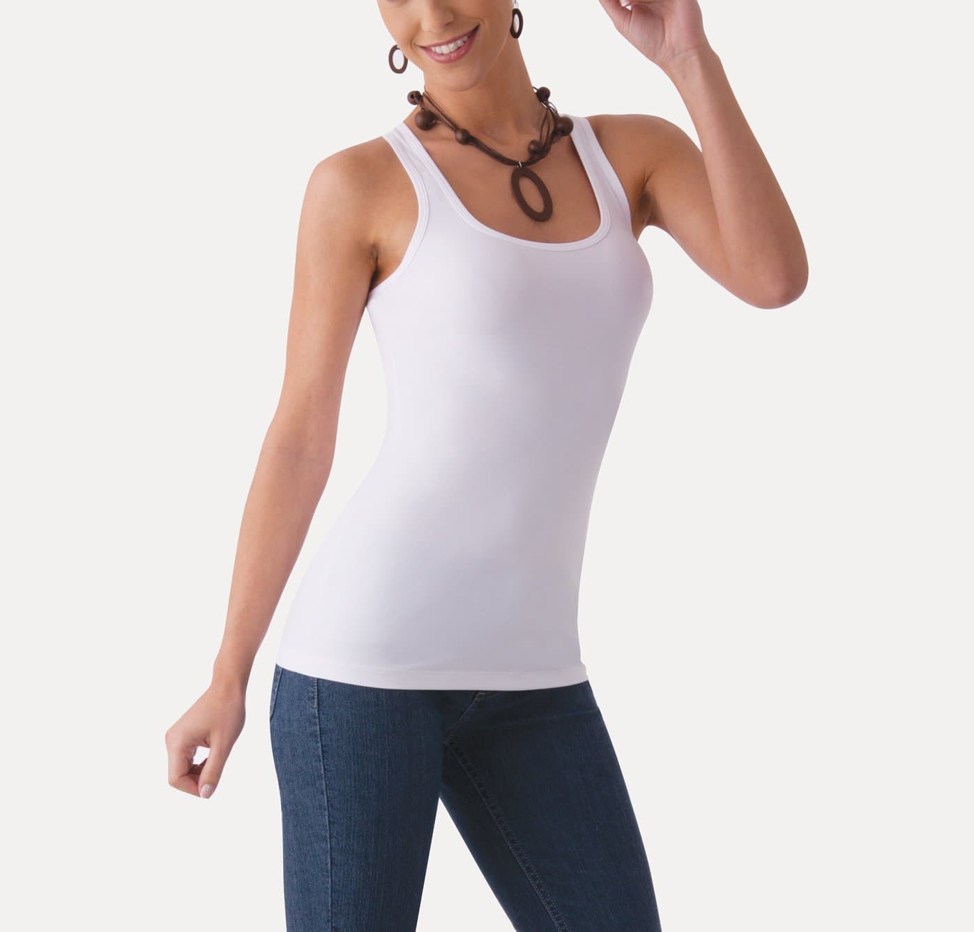 OohLala by Ilu Women's Basic Microfiber Racerback Tank