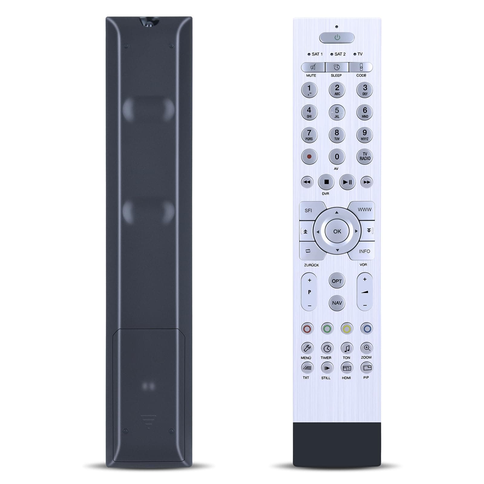 New Remote for TECHNISAT PVR235S DIGIPAL 2, DIGIPAL 2 TX, DIGITSIM S2, 000X/4721, 000X/4756, Airstar TELESTICK T1