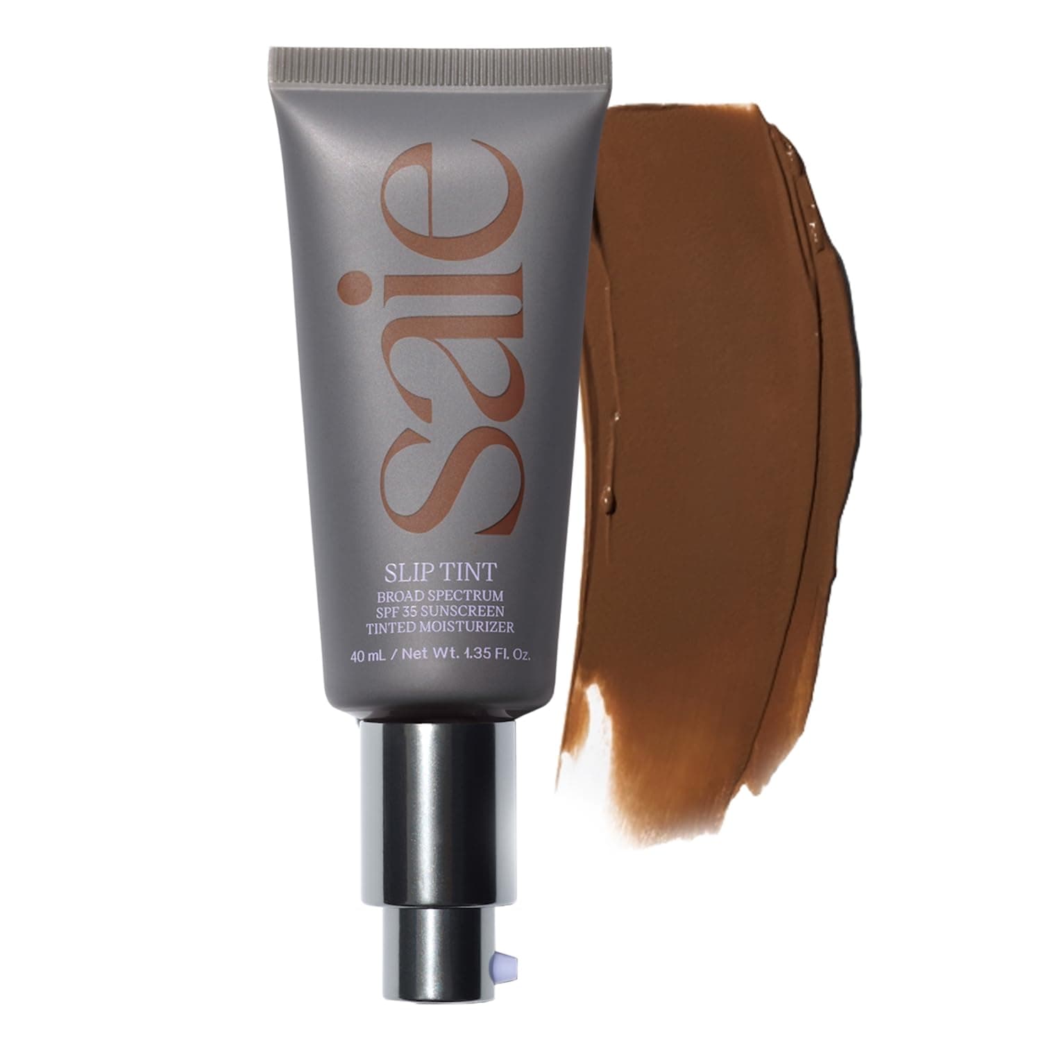 Slip Tint Tinted Moisturizer with SPF 35 - Light Coverage, Glowy Skin Tint & Mineral Sunscreen for Face with Hydrating Hyaluronic Acid - Summer Makeup Essential - Shade Nine + Half (1.35 oz)