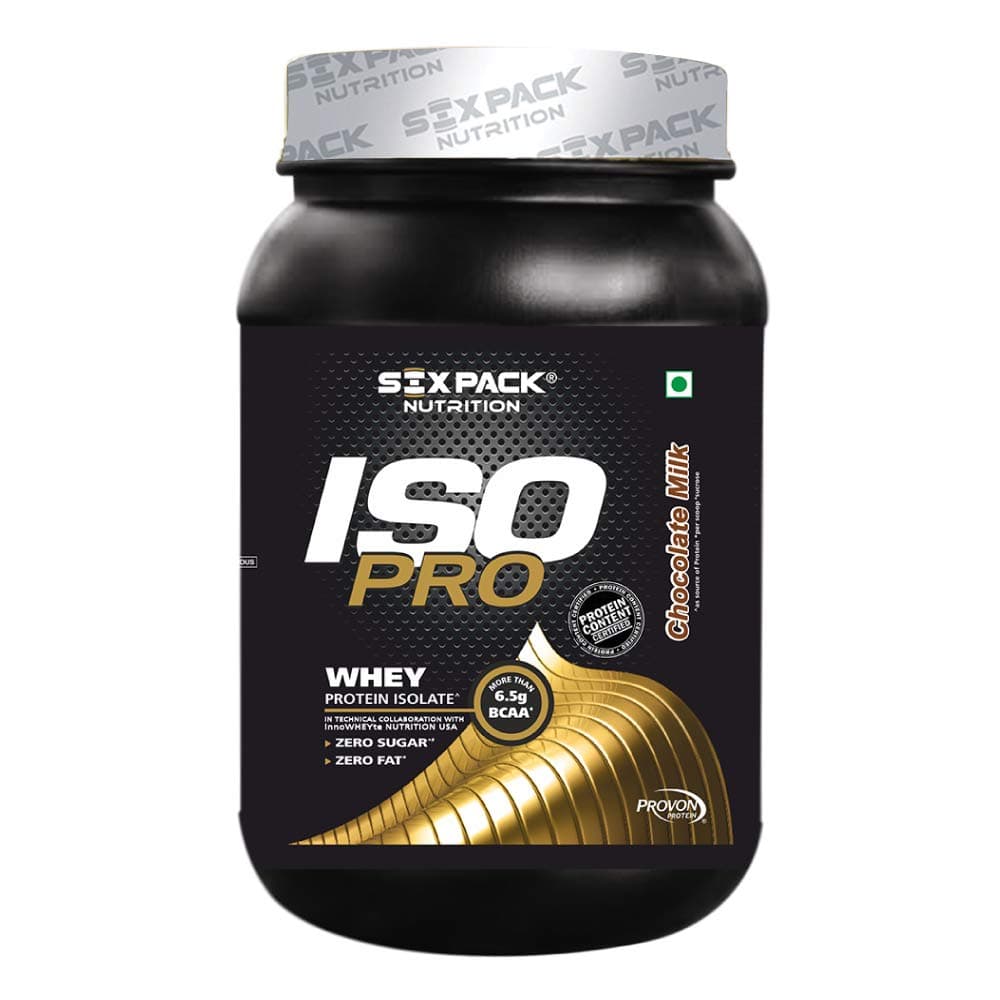 Six Pack Nutrition ISO PRO Whey Protein Isolate 28.5g Protein Per Serving, 6.5g BCAA - 1 kg/ 2.2lbs (Chocolate Milk)