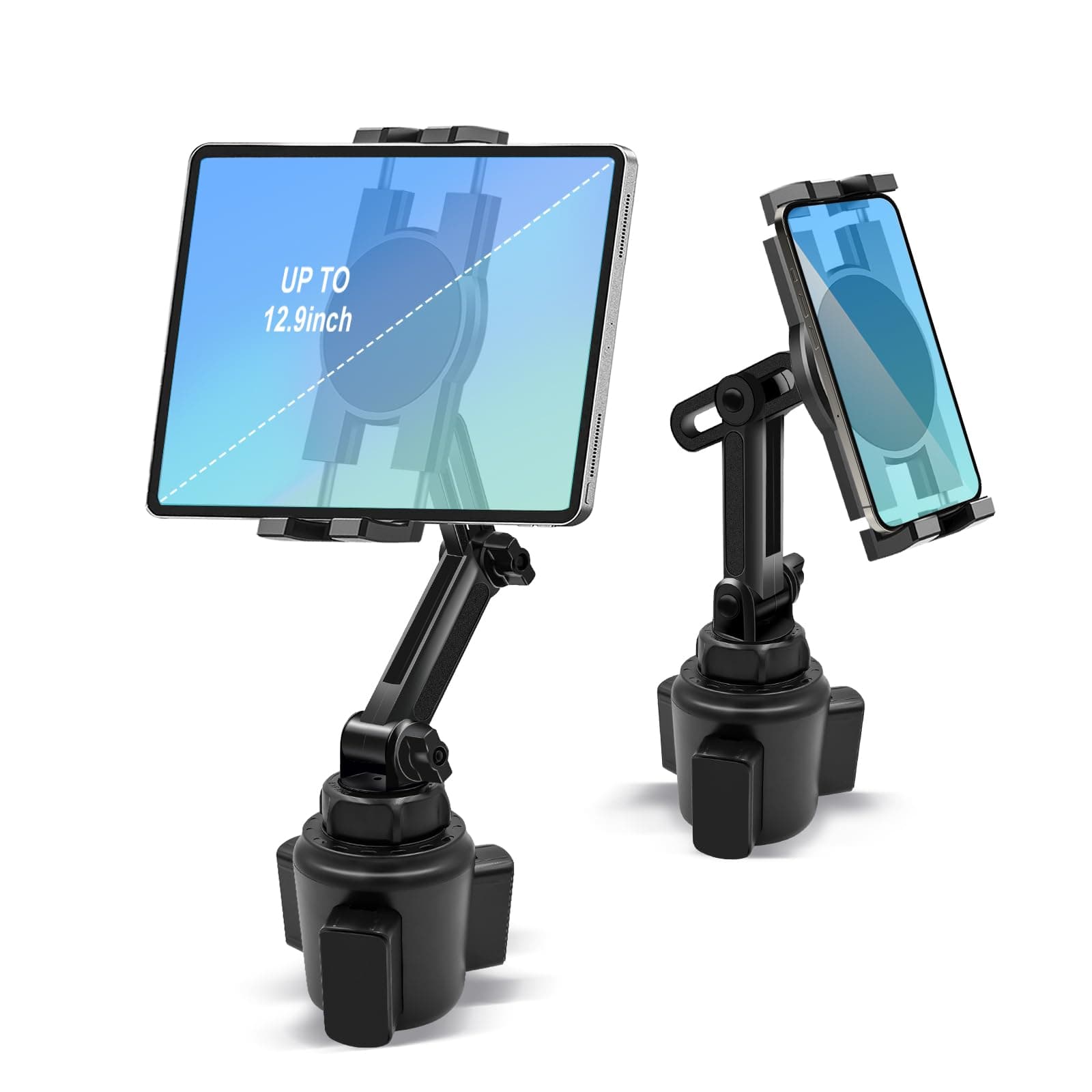 360° 11.4” Long Cup Holder Tablet Mount