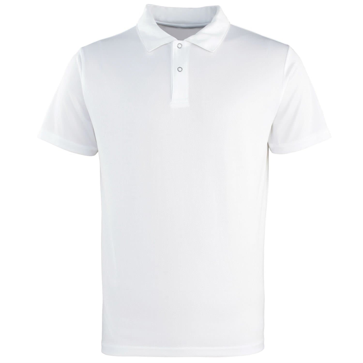 Coolchecker Stud Pique Polo Shirt White L