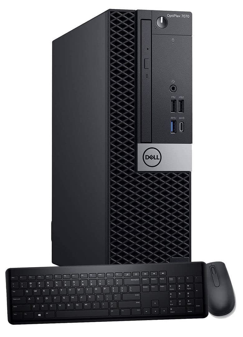 Dell OptiPlex 7070 SFF Desktop Computer PC, Intel 8 Core i7-9700 3.0GHz up to 4.70GHz,32GB DDR4 Ram New 1TB NVMe M.2 SSD,AX210 Built-in WiFi 6E,Windows 11 Pro, Wireless Keyboard & Mouse (Renewed)