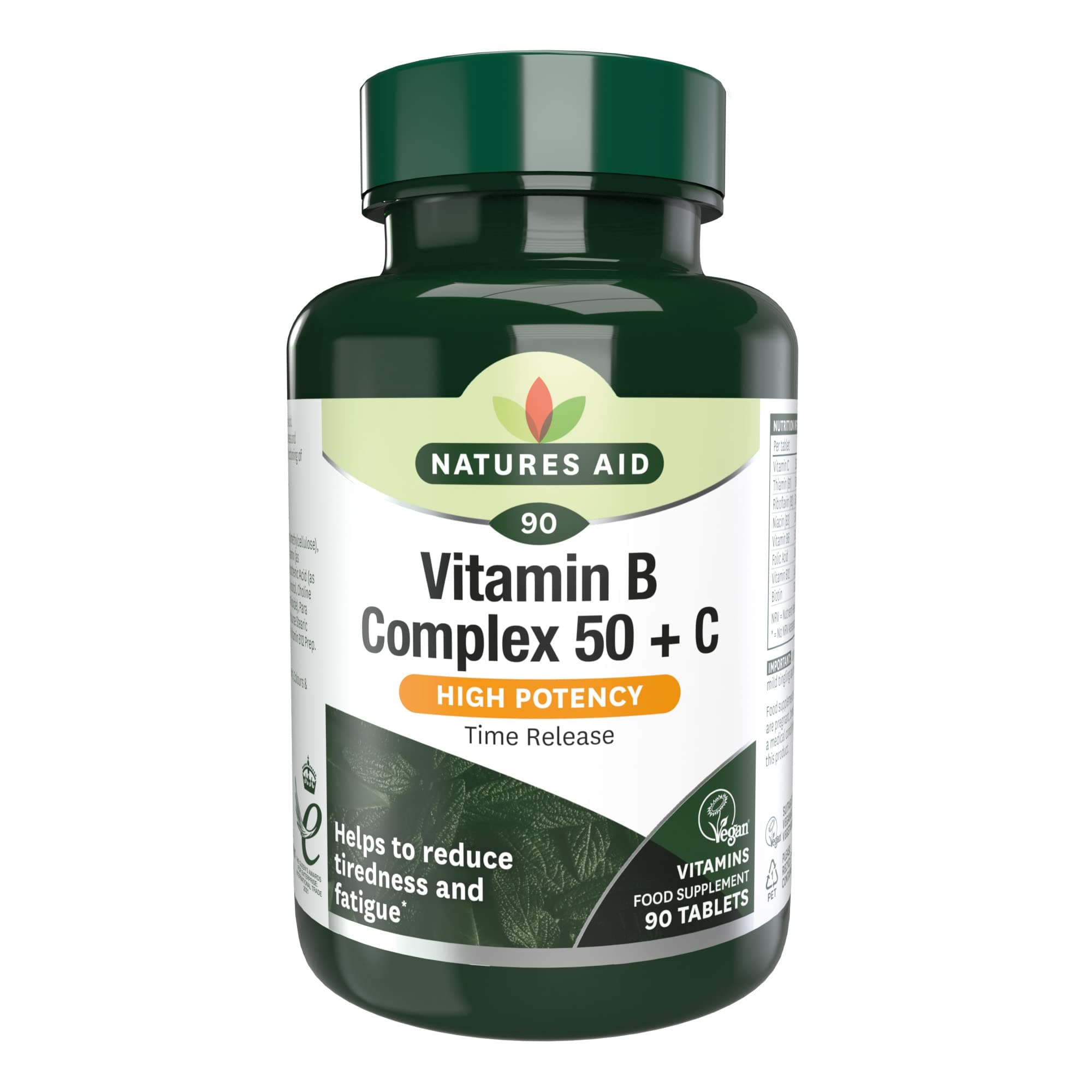 Vitamin B Complex 50 High Potency (with Vitamin C) 90 Tabs