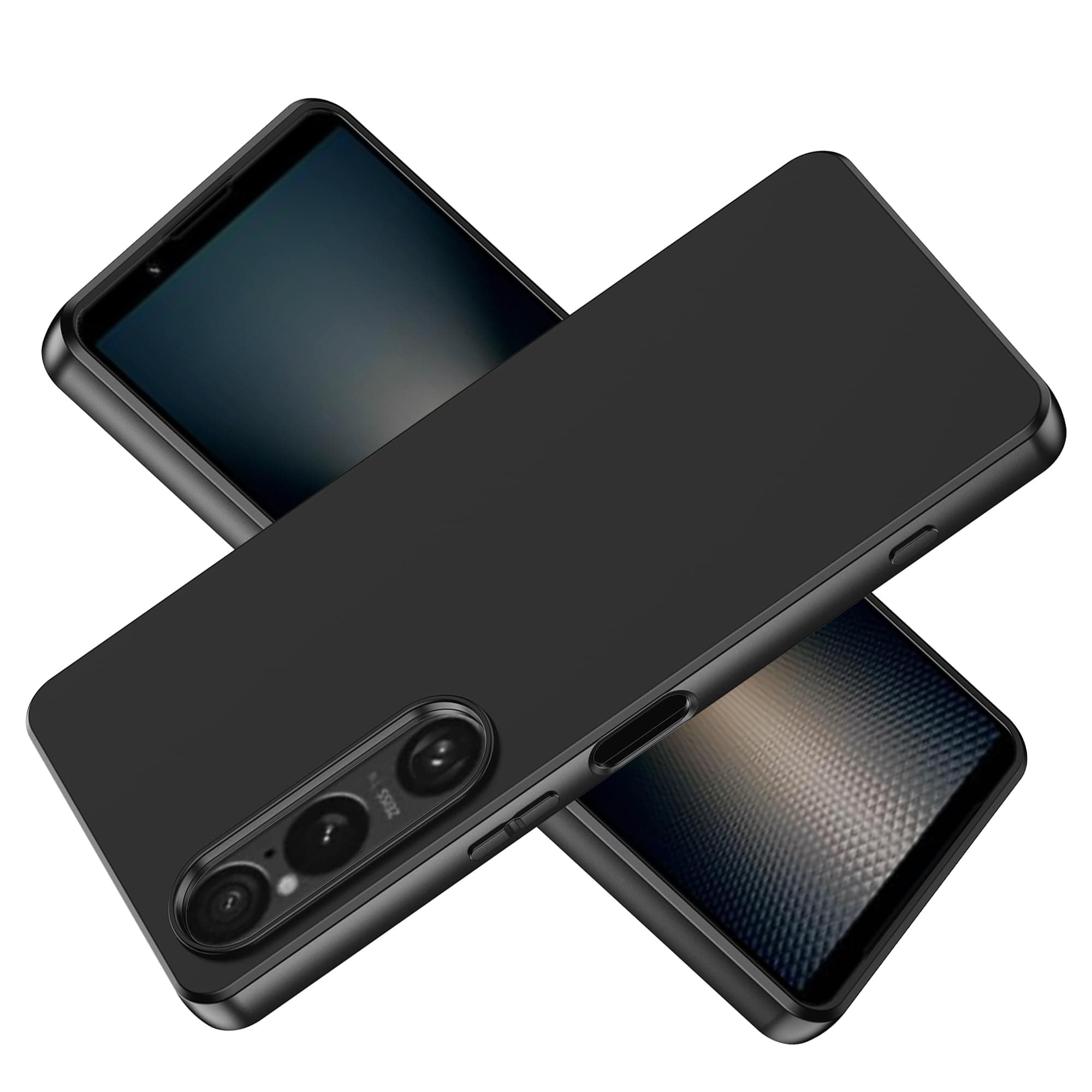 for Sony Xperia 1 VII Case,high qualit,Scratch Resistant,Anti-Skid-TPU Rubber Soft Skin Silicone Protective Case Cover-Black