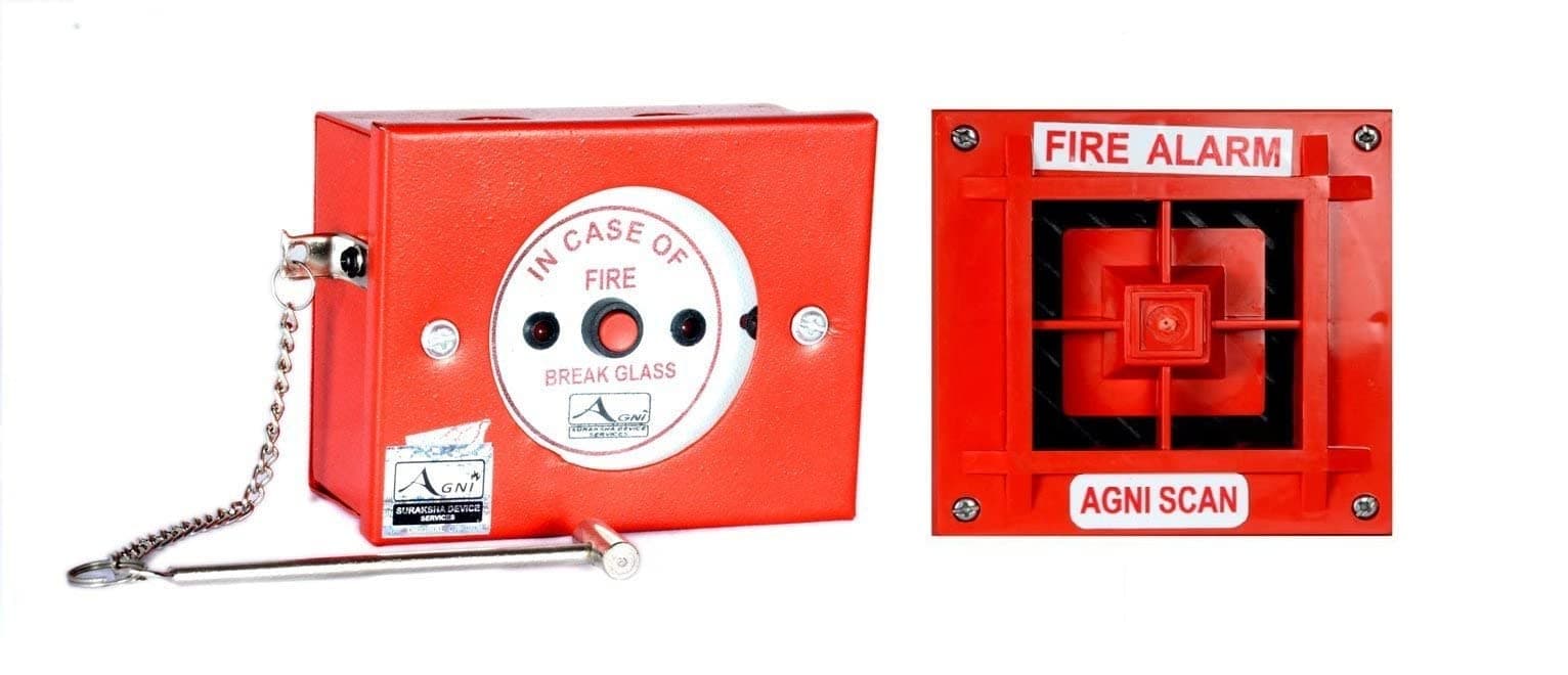 Agni Fire Services Fire Hooter with fire Manual Call Point(MCP)
