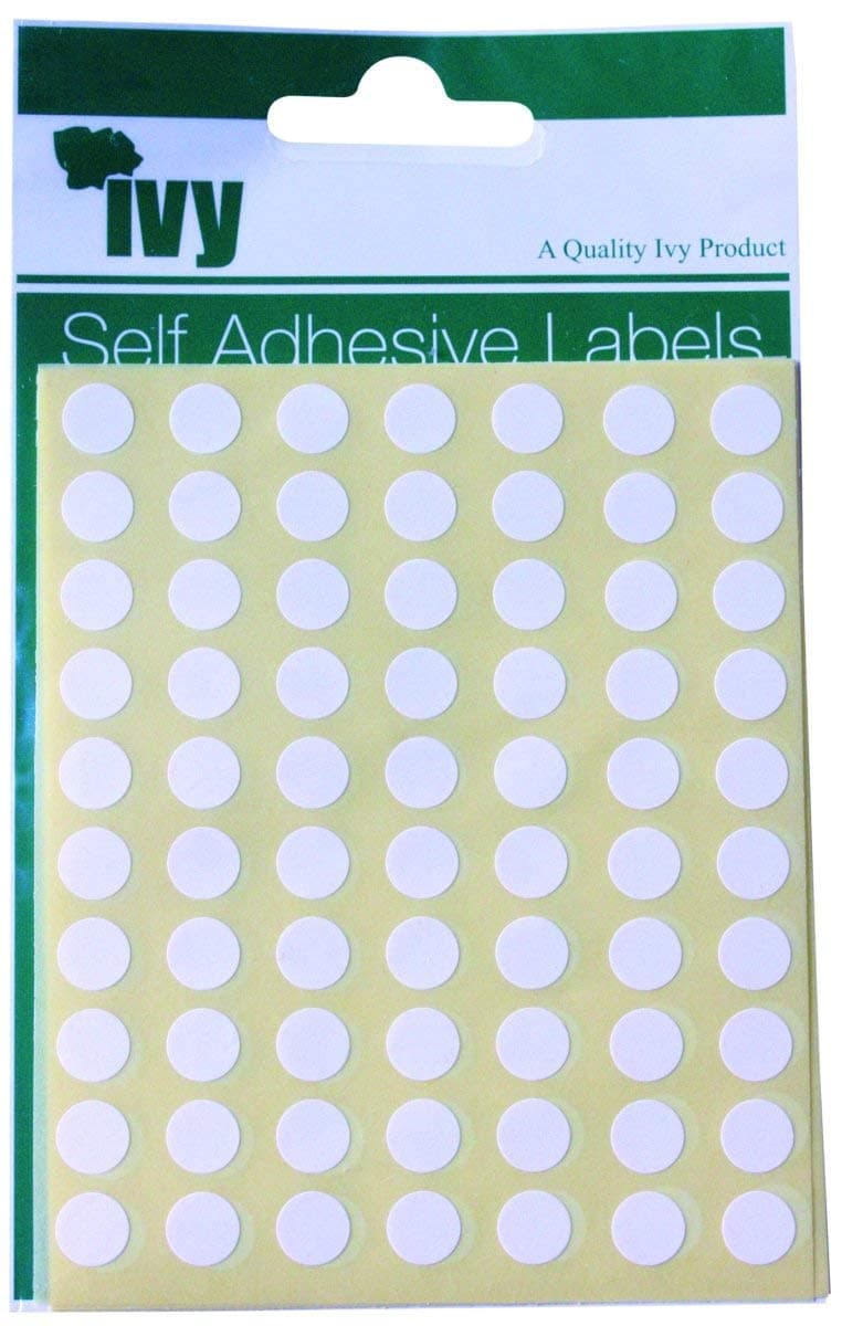 Ivy White Sticky Dots 8mm