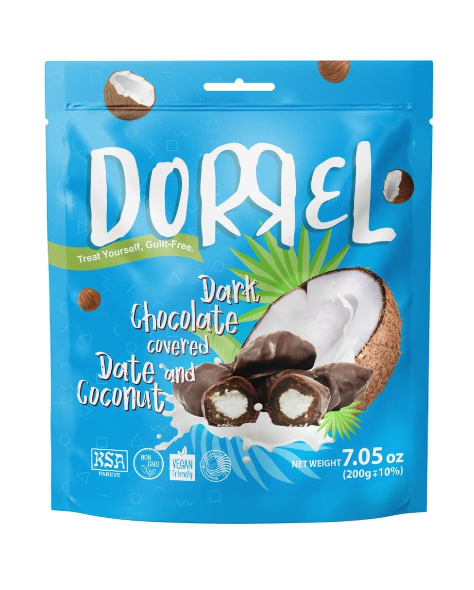 Dorrel Dark Chocolate Covered Dates & Coconut