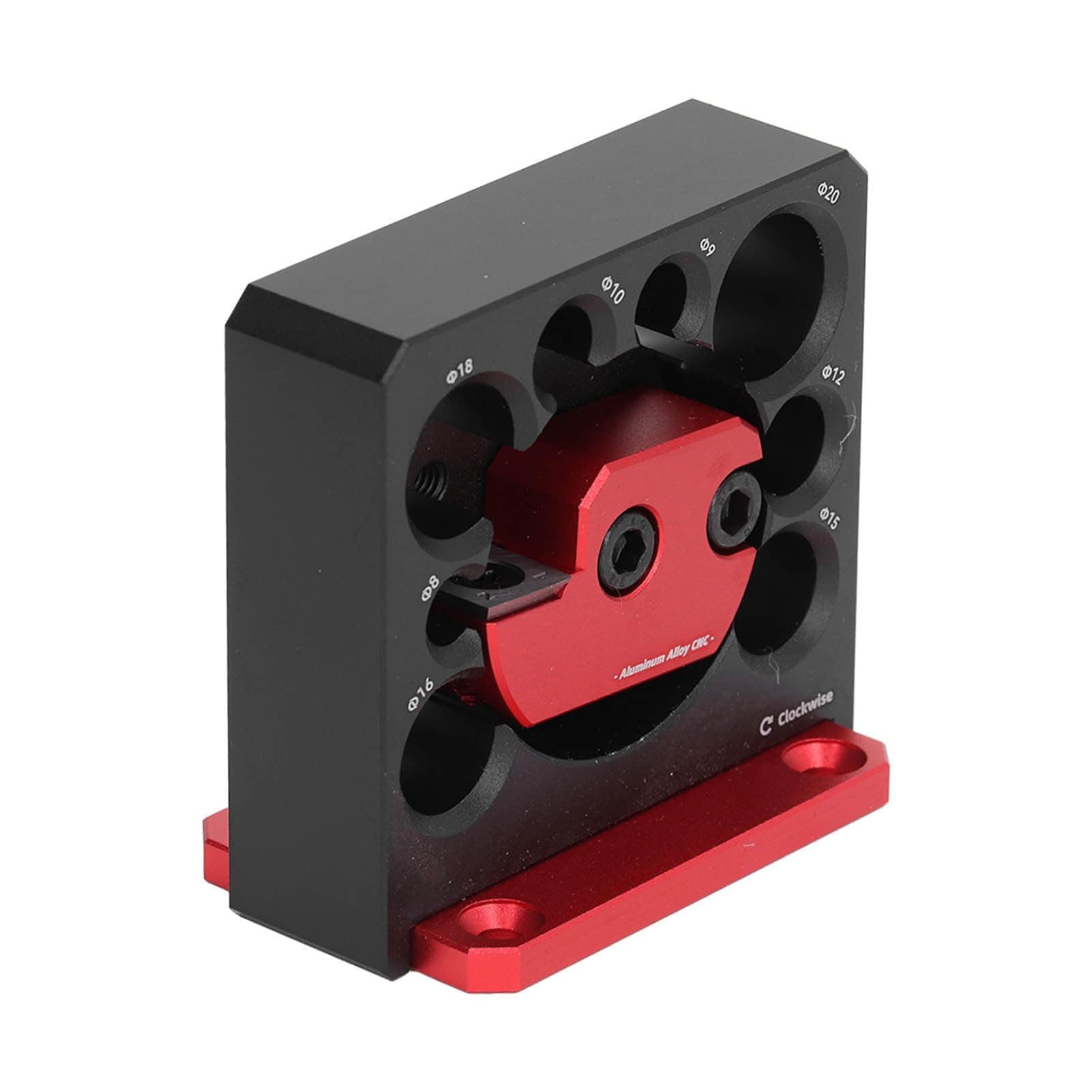 TUWEI Woodworking Dowel Jig Kit, 8 Hole Adjustable Carbide Inserts Dowel Maker Jig, High Speed Electric Milling Solid Wood Round Rod Woodworking Auxiliary Tool