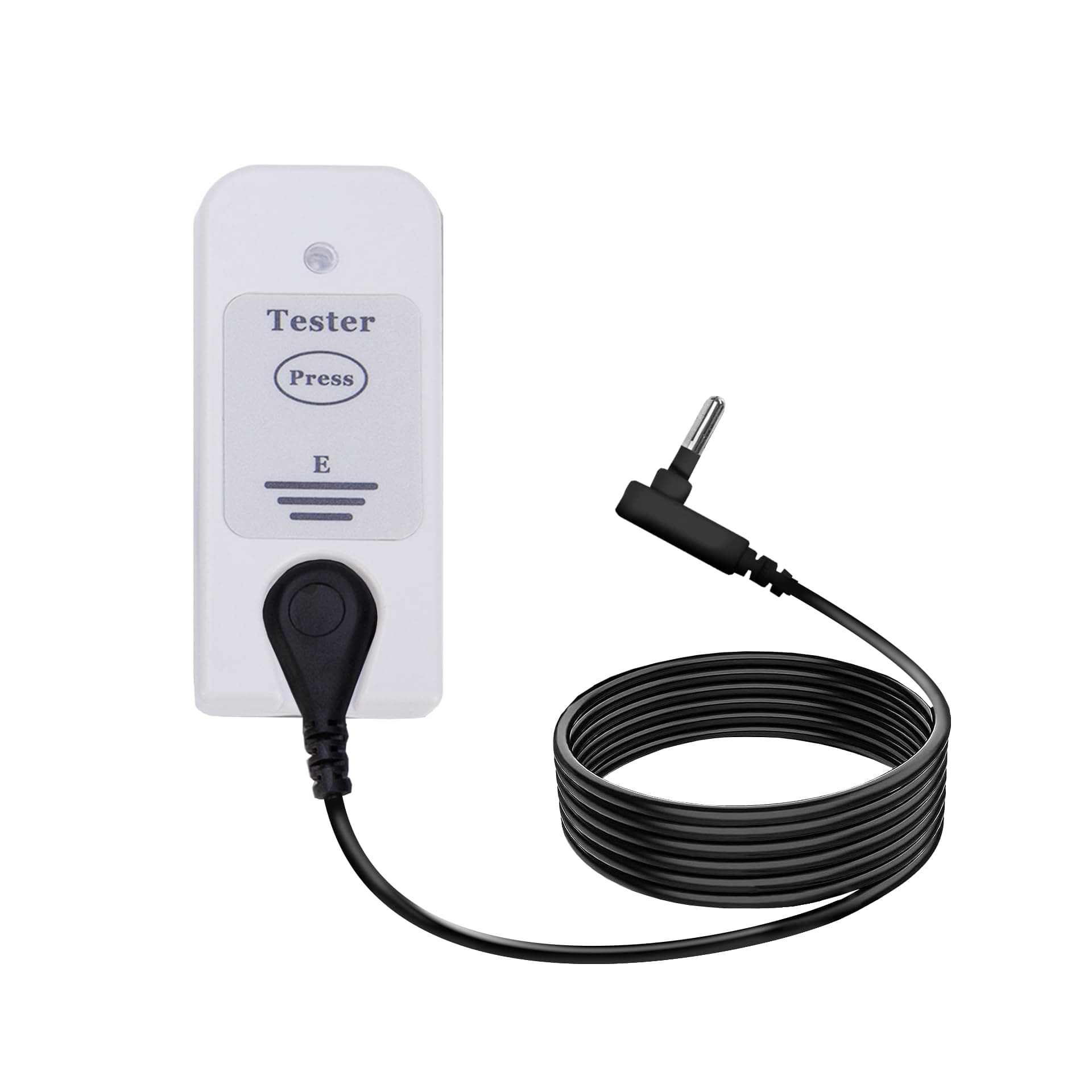 Grounding Continuity Tester for Grounding Mat, Sheets, Pads, Blankets, Pillow Cases. Universal 15 Foot Grounding Cord. Use to Test Effectiveness of Earth Connected Products.