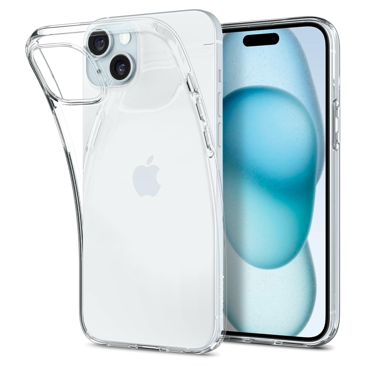 Spigen Liquid Crystal Back Cover Case Compatible with iPhone 15 (TPU | Crystal Clear)