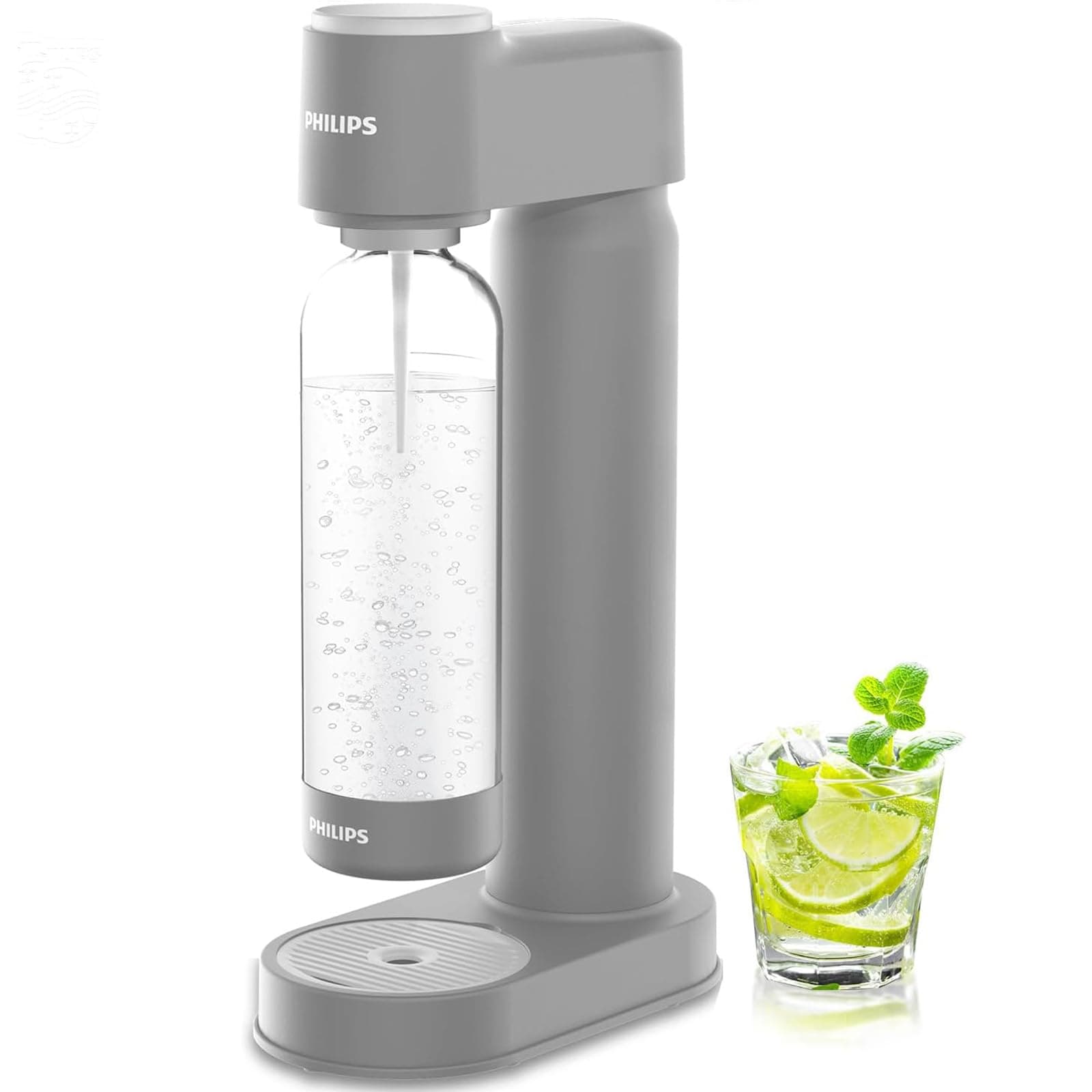 Sparkling Water Maker Soda Maker Soda Streaming Machine Quick Twist for Easy Install, 1L Carbonating Bottle, Soda Water Maker, Compatible with 60L CO2 Carbonator(NOT Included), ADD4901GROQ/37