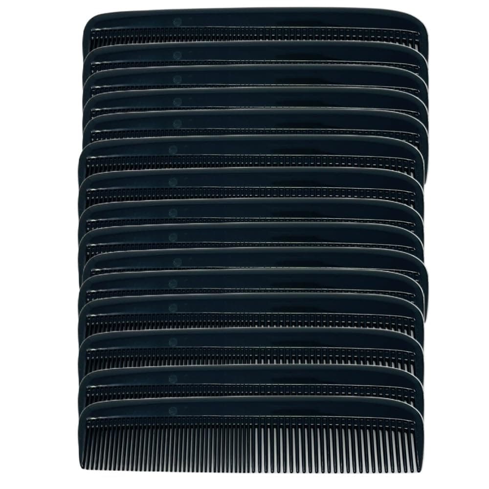 - GENTS (15 Pack) Pocket Comb Black Unbreakable Round Teeth Course Fine Pocket Beard & Mustache Combs for Men's Hair Peines para Cabello (Black, 5 Inch (Pack of 15)