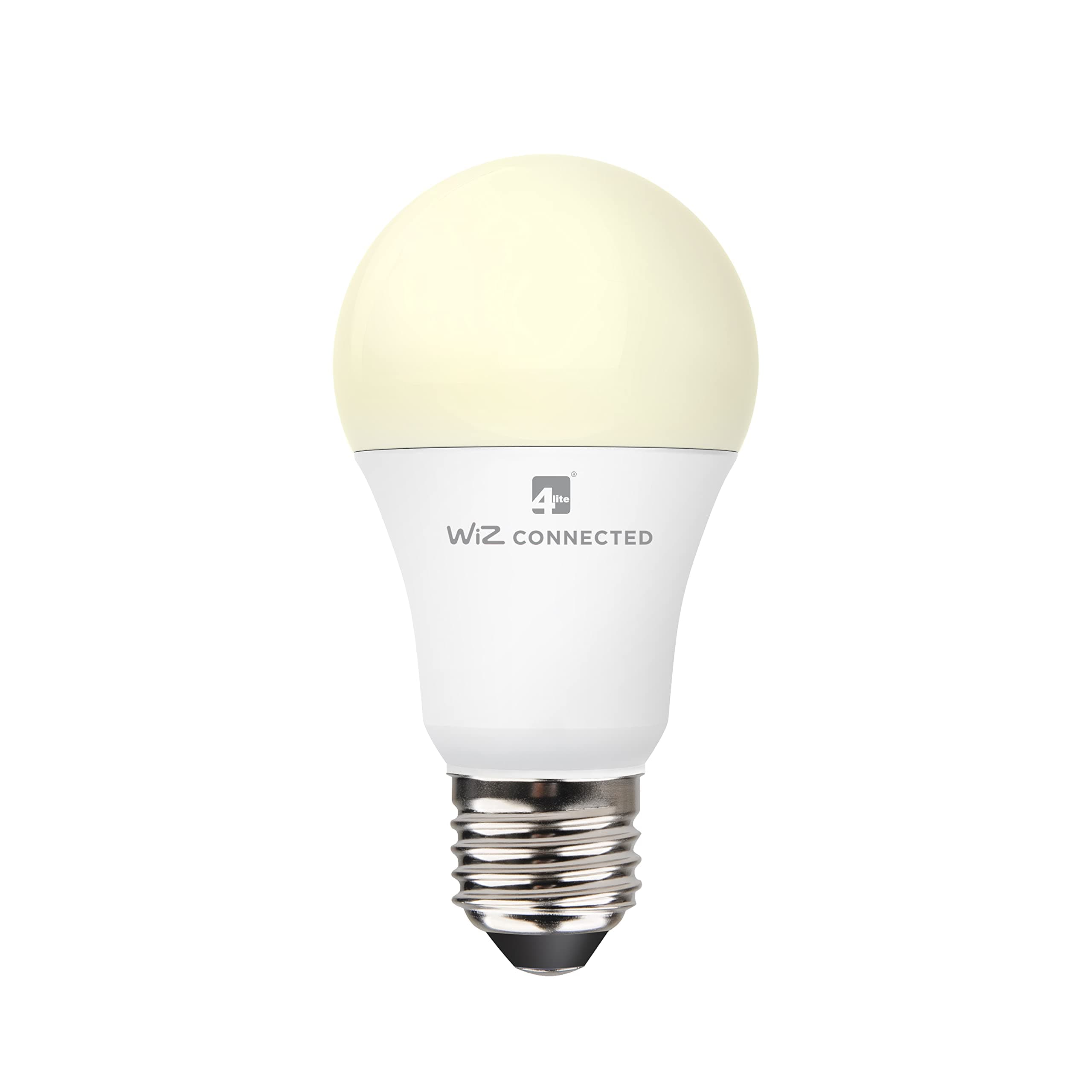 4lite Smart A60 E27 LED Bulb (8W) Dimmable 850Lm 2200-6500K Tuneable White, Wi-Fi/Bluetooth Controlled with Screw Fitting - 4l1/8005