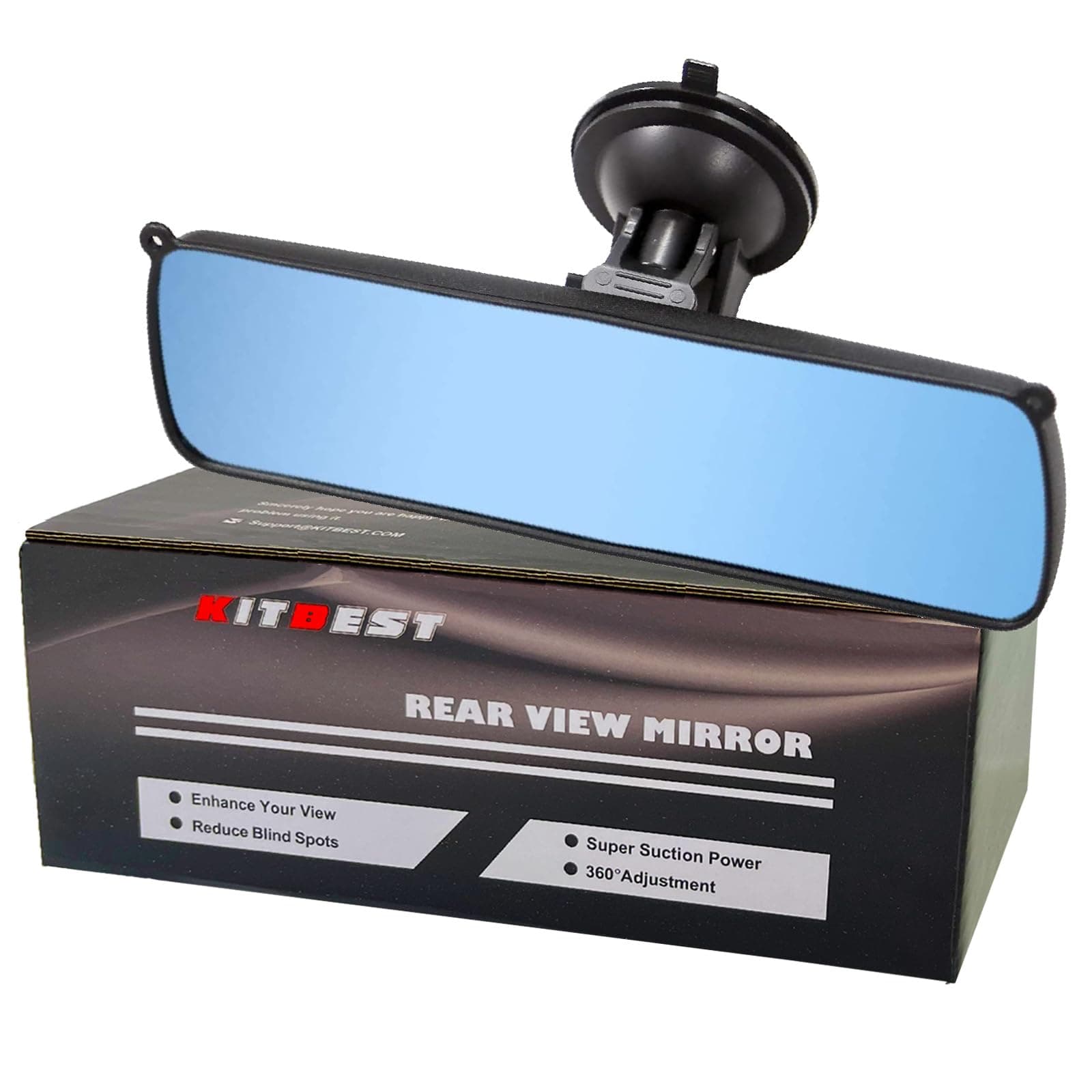 Anti-Glare Suction Cup Rearview Mirror