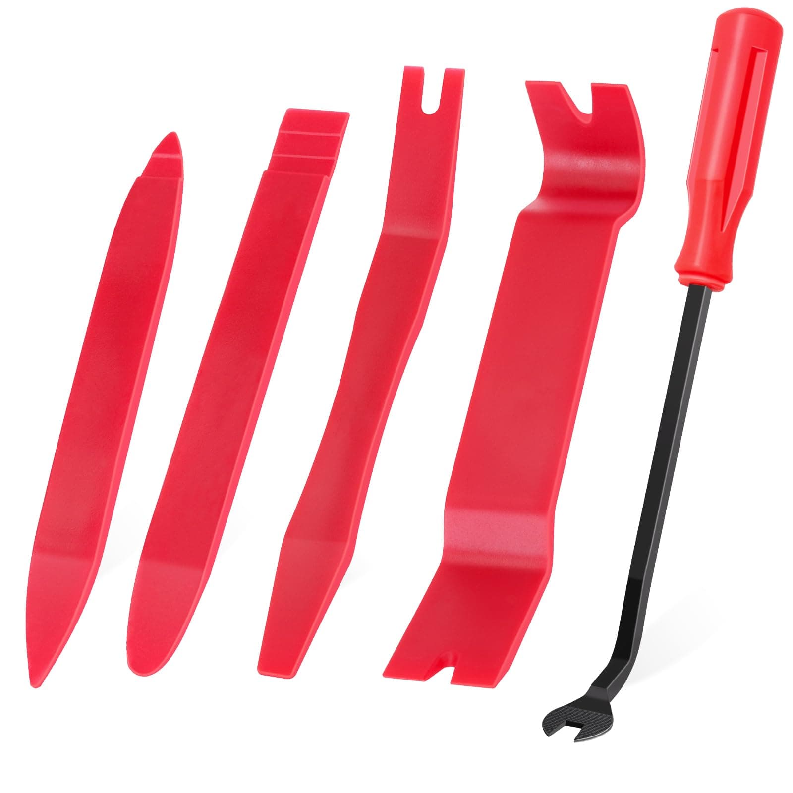 5pcs Car Trim Tool Red