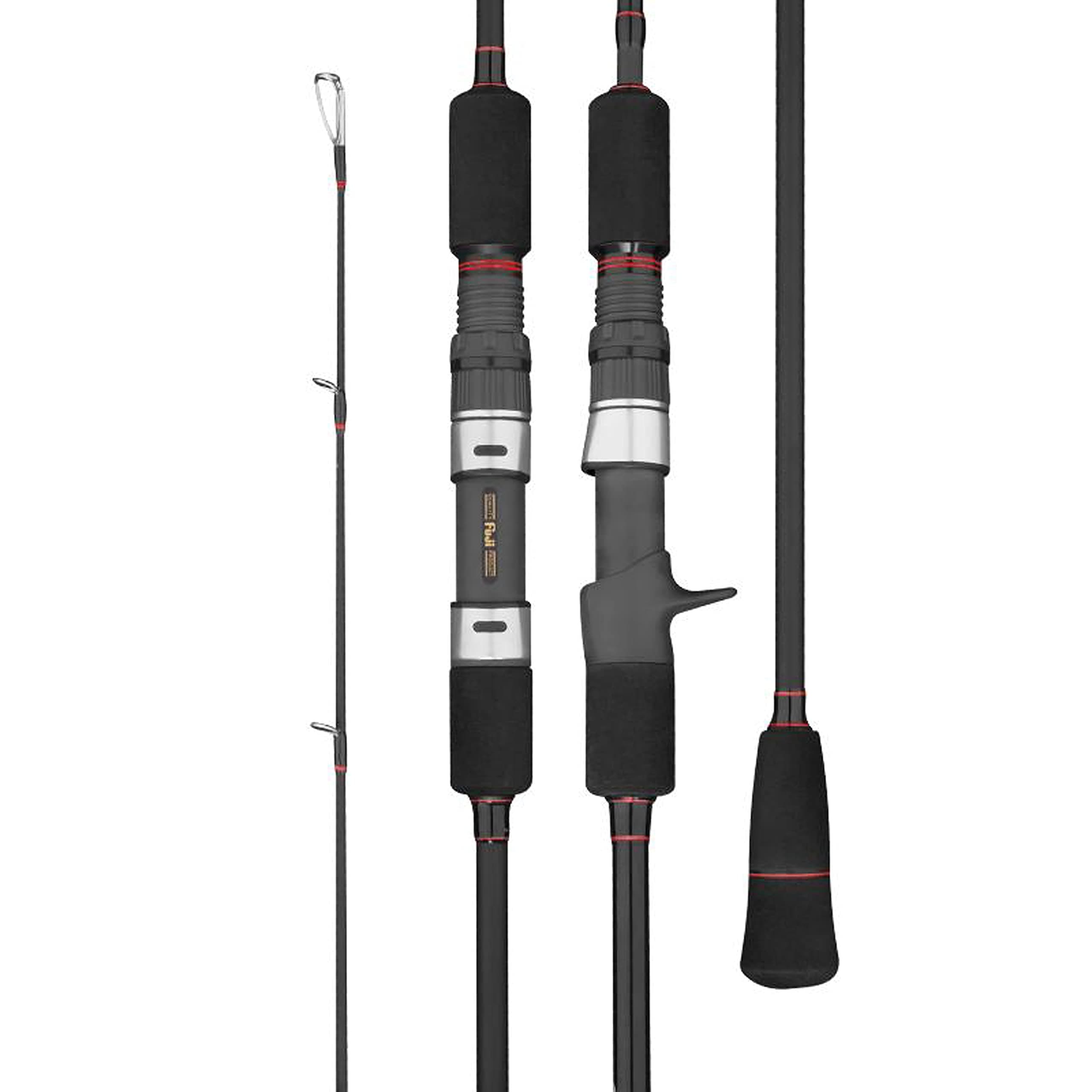 GooFish® Solid Nano Tech Blank Series-Matte Black Fuji Setting Size 6'6 Saltwater Slow Pitch Jigging Rod