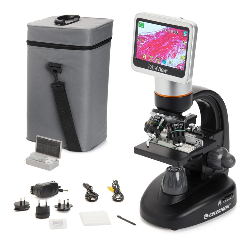 Celestron 44347 TetraView LCD Digital Microscope (Black) by Celestron