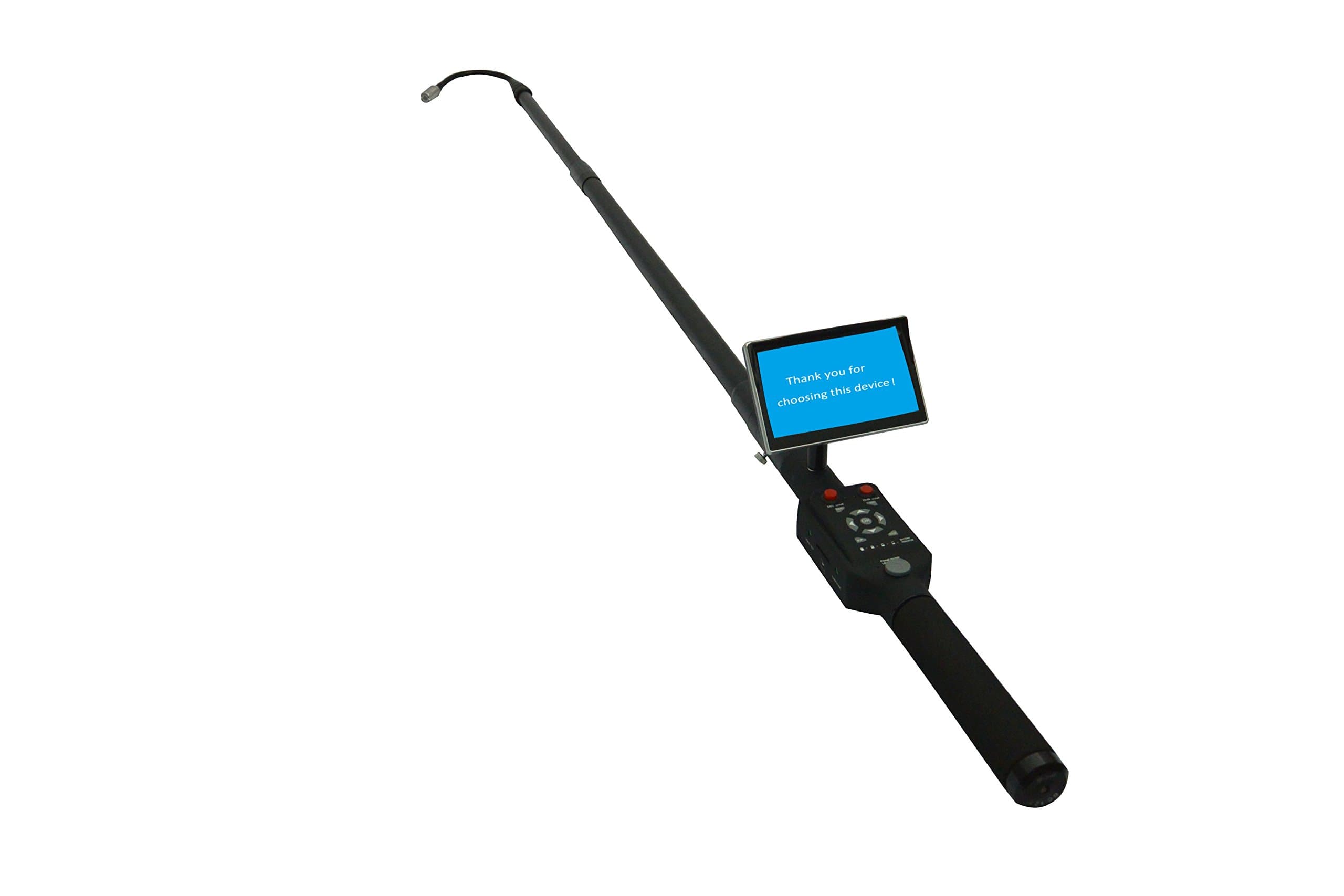 TVS-500DVR Telescopic Pole Video Inspection Camera Borescope System 4.6 Meter Long with DVR Recording, 5" LCD Screen and Sturdy Case