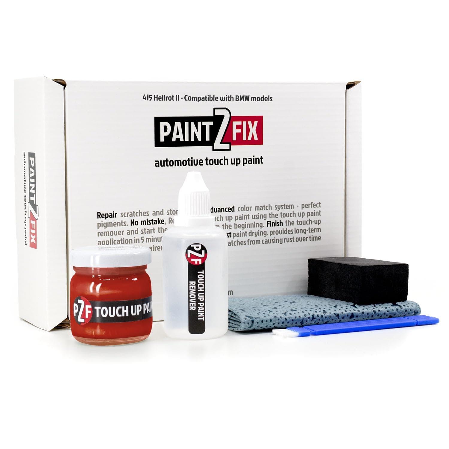 PAINT2FIX 415 Hellrot II Touch Up Paint Kit for BMW Scratch and Chip Repair