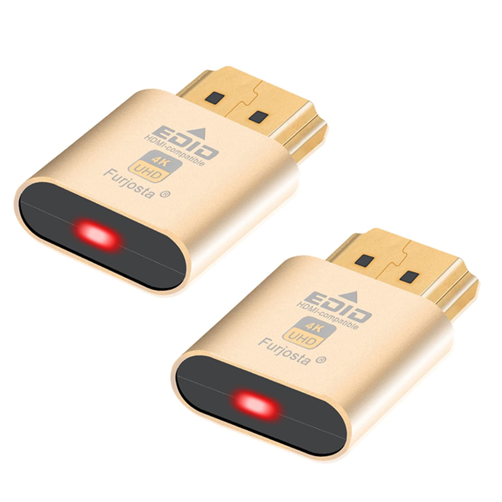 HDMI Dummy Plug EDID Emulator Fit Headless HDMI Display Adapter for Windows, Mac OS and Linux DDC EDID Emulator for Headless Ghost Display Support 3840x2160@61Hz 2P