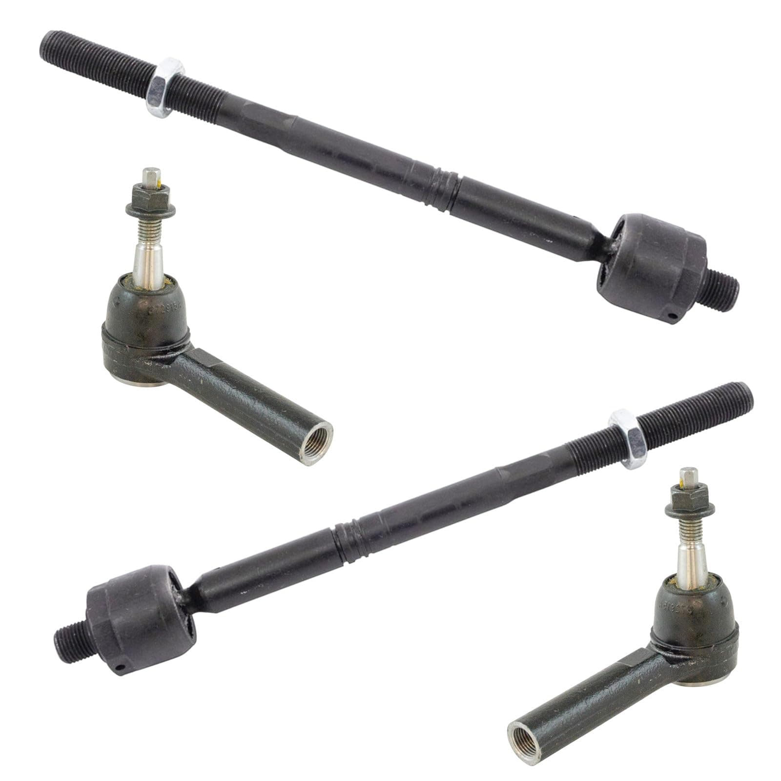 TRQ Front Tie Rod Set Compatible with 2012-2017 Buick Verano 2011-2015 Chevrolet Cruze 2016 Cruze Limited Volt