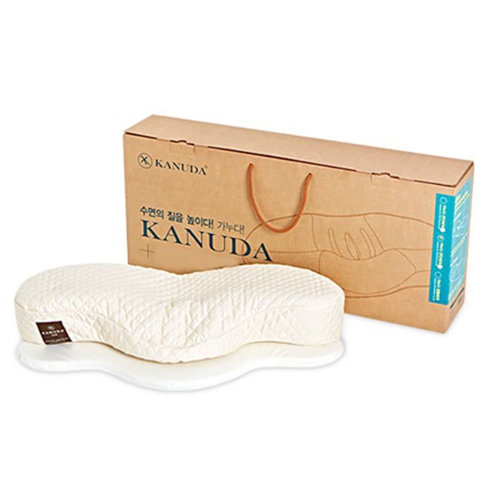 Kanuda CV4 Orthopedic C-Shaped Cervical Back Neck line Support Pillow Designed to induce The Proper Arrangement of The Spine A Memory Foam Pillow with A Height Adjustable Pad