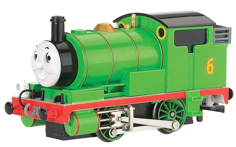 Trains - THOMAS & FRIENDS PERCY THE SMALL ENGINE w/Moving Eyes - HO Scale,unisex-children, Black, 0.5 Liters