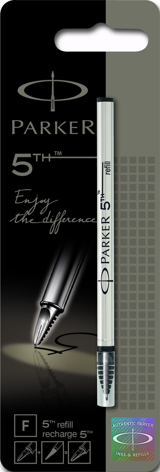 Parker 5th refill for Parker 5th Technology Ink Pens, Fine point, Black ink, 1 unit per pack (S0958790)