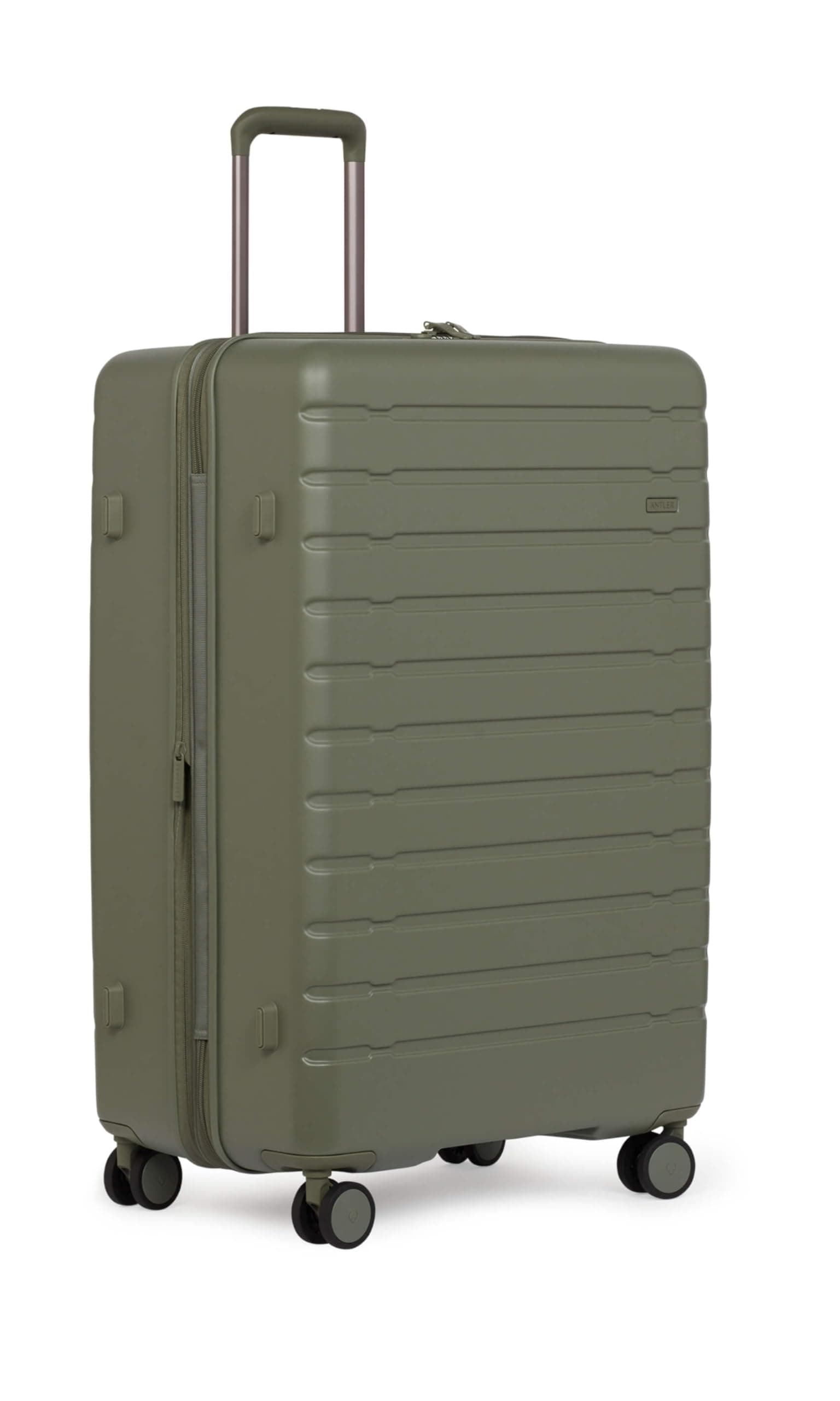 Stamford 2.0 Hard Shell Large Suitcase - Durable, Lightweight & Expandable, 4 Spinner Wheels - Adjustable Handle, TSA Lock, 81cm - Green