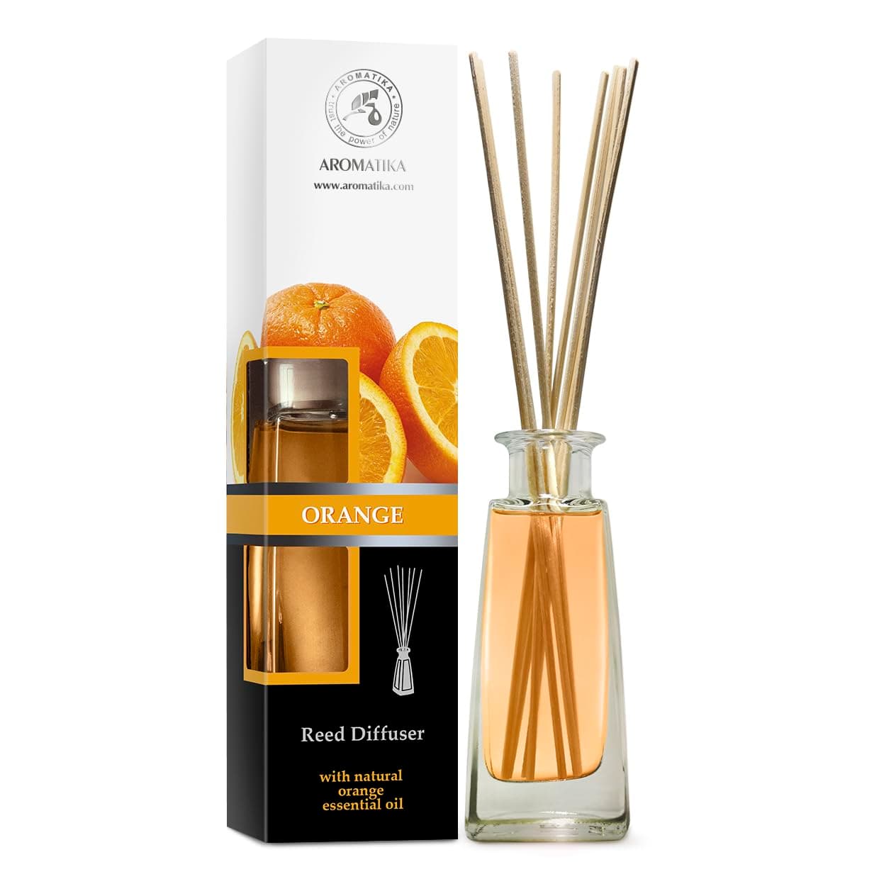 Orange reed diffuser