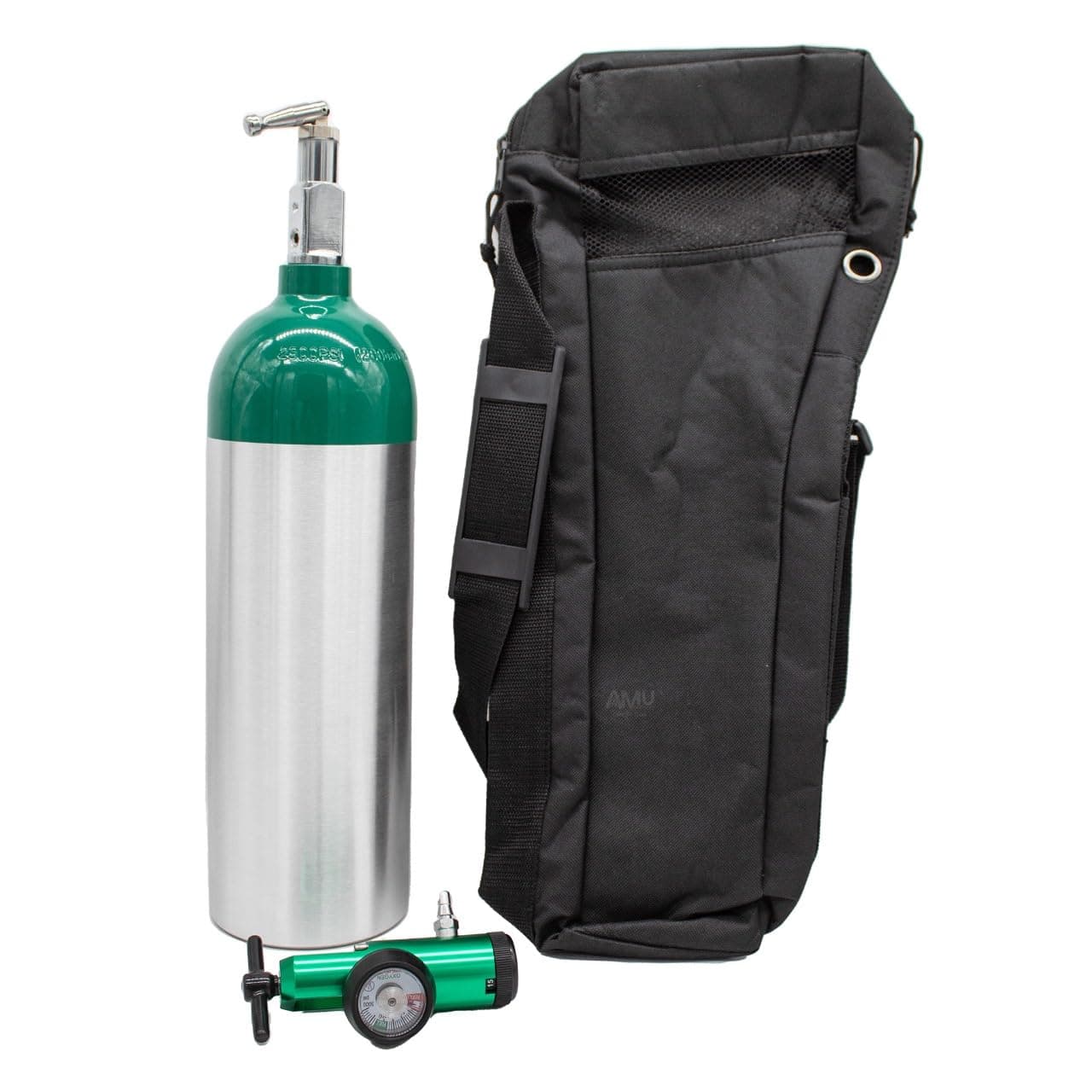 Portable Aluminium 2L Oxygen Cylinder (Empty) with Bag