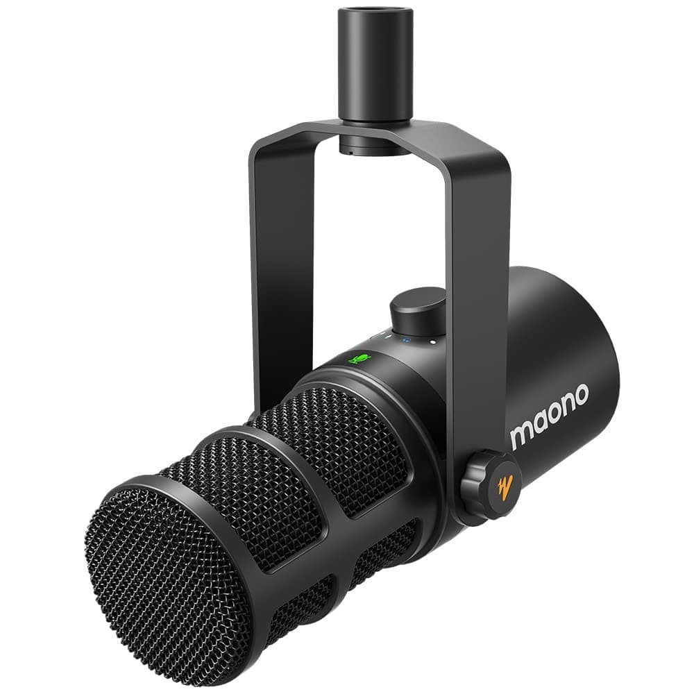 Dynamic Microphone, USB/XLR Podcast PC Microphone with Software, EQ,Tap-to-Mute, Headphone Jack, Gain Knob & Volume Control, Studio Mic for Broadcast, Recording, Streaming & Gaming (PD400X)
