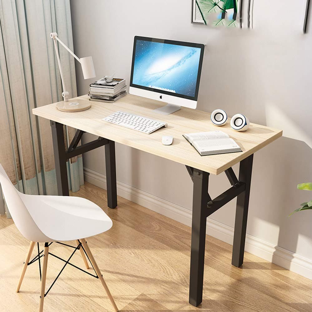 table Computer desk, foldable, desk, small for home(C, 80cm x 40cm)