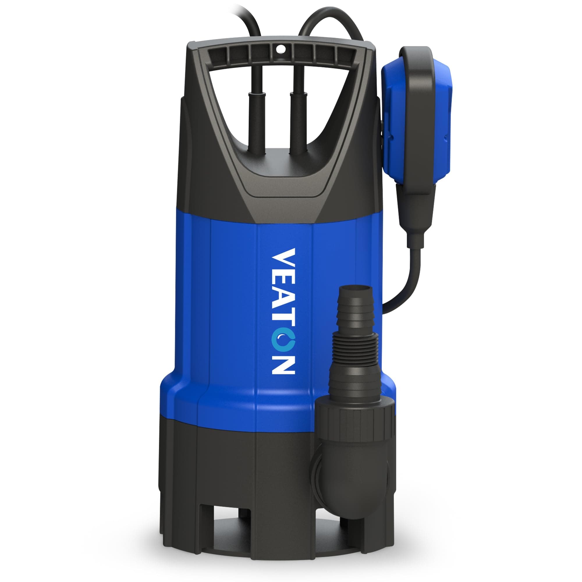 – Portable Submersible Pump 750W 13000L/H, Dirty/Clean Water Pump Automatic or Continuous Manual Operation by Float Switch, Water Transfer Drainage Pump for Pond Garden Pool Hot Tub