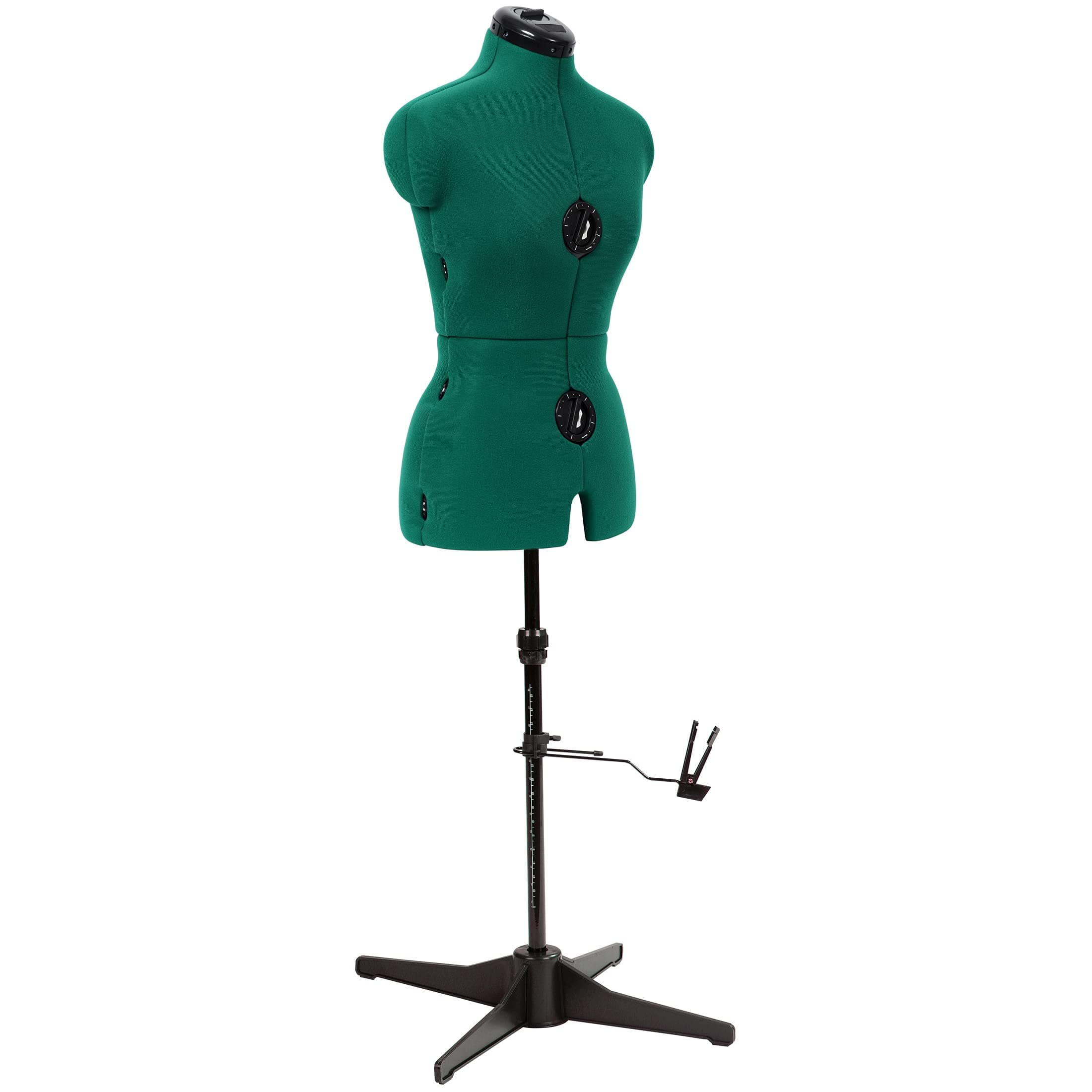 Dritz Sew You Adjustable Dress Form - Small/Medium Sizes US 4-12 - Female Clothing Mannequin for Sewing, Fitting, and Draping - Pinnable Sewing Mannequin with 12 Dials for Fitting + 360 Hem Guide
