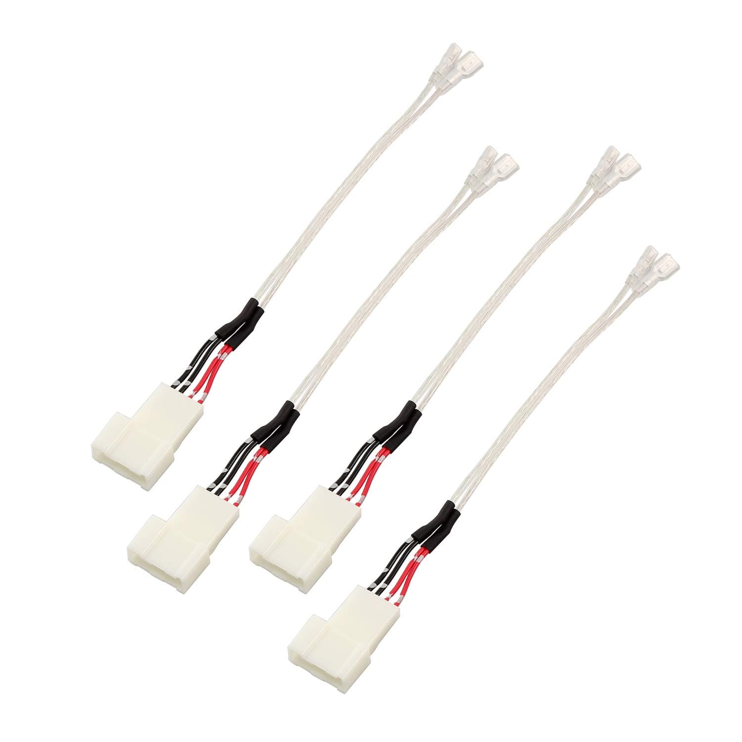 RED WOLF Car Dash Speaker Wiring Harness Adapter Plug Select for Toyota 4Runner 2012-2022, Highlander 2015-2023, Camry 2007-2023, Subaru Forester WRX 2010-2019 Aftermarket Pro Tweeter Speaker 4 PCS