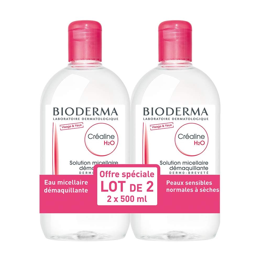 Bioderma Crealine H2O Micelle Solution 2 x 500ml