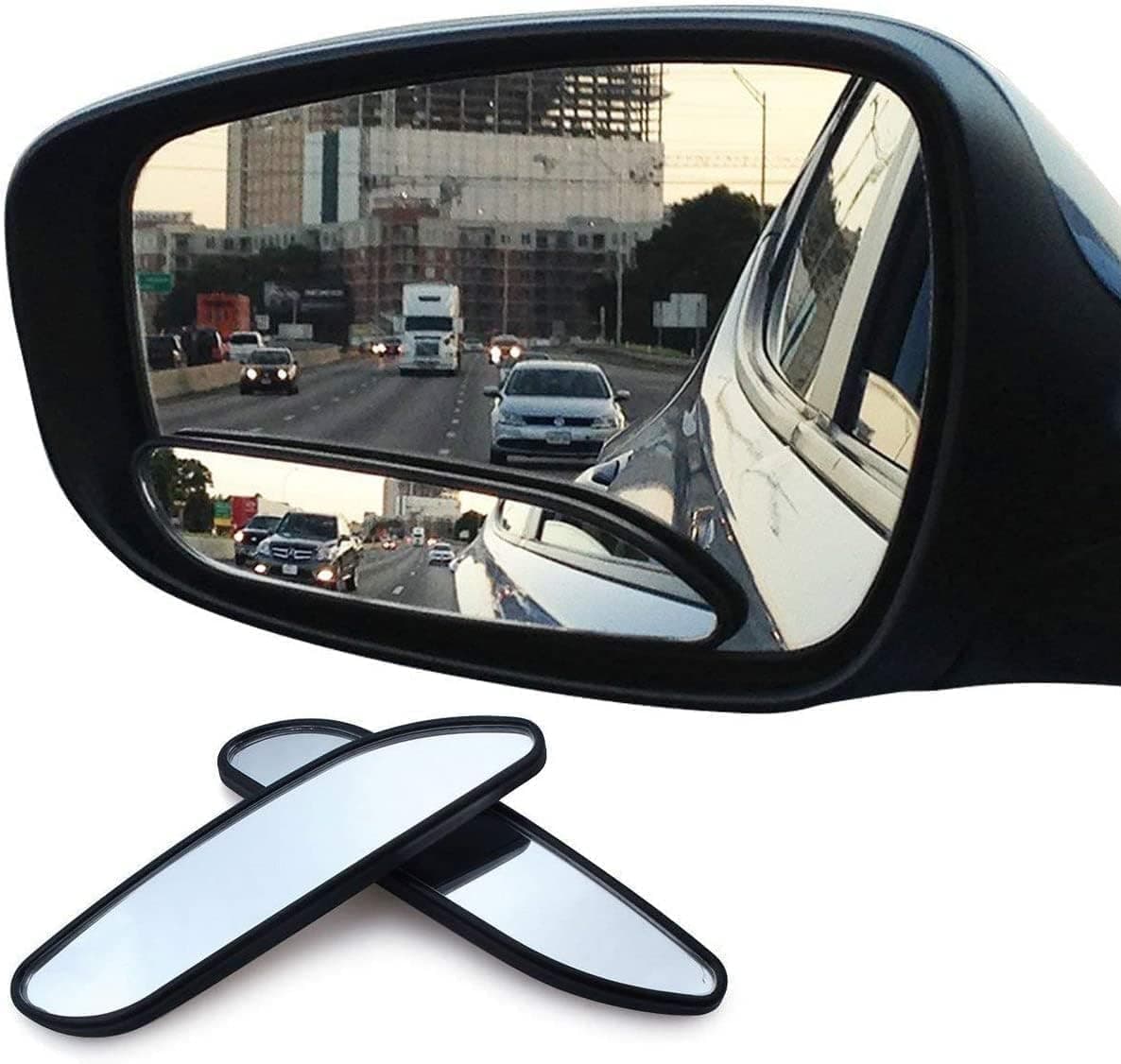 2pcs Side Mirror Blindspot, Blind Spot Mirror, 360 Degree Rotating, Wide Angle Convex Rearview for Car Truck SUV RV and Van