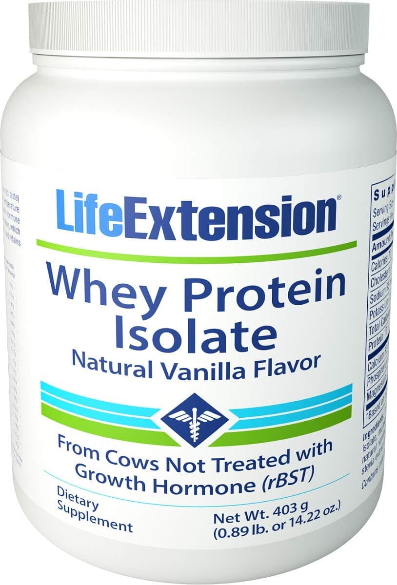 Life Extension Enhanced Life Extension Whey Protein Isolate, Vanilla, 0.89 Pound
