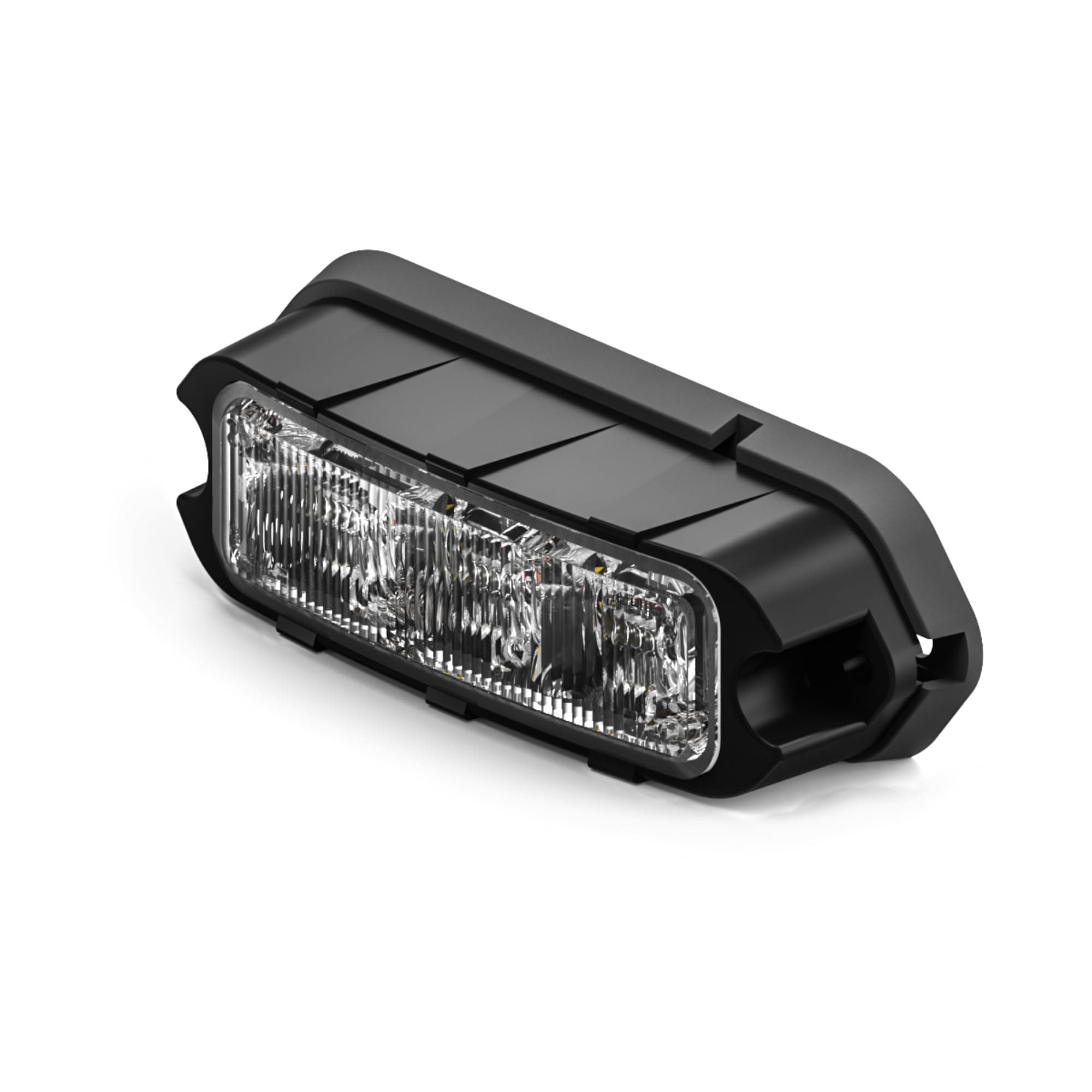 Feniex Quad Q3 Surface Mount | 3 Programmable Modes | 4 Colors In One (Red-Blue-Amber-White) | 12 LEDs, Super Bright 3 Watt LEDs, SAE Class 1 | Emergency Warning Lights