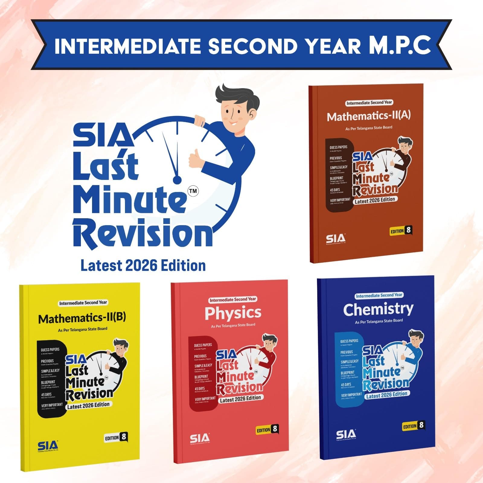 LMR Intermediate Second Year MPC Mathematics IIA & IIB, Physics & Chemistry (4 Book Set) Edition 7 Latest & Updated 2025